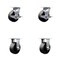 Service Caster 5 Inch Glass Filled Nylon Caster Set with Roller Bearings 2 Brakes 2 Rigid SCC SCC-30CS520-GFNR-TLB-2-R-2 - alternate 1